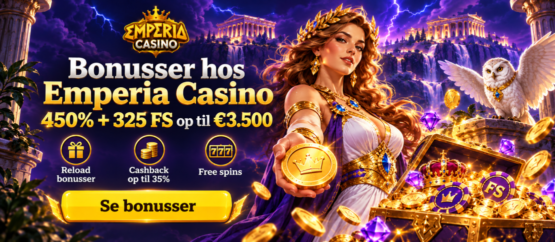 Bonusser hos Emperia Casino